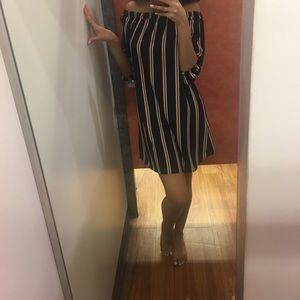 Off the shoulder midi dress